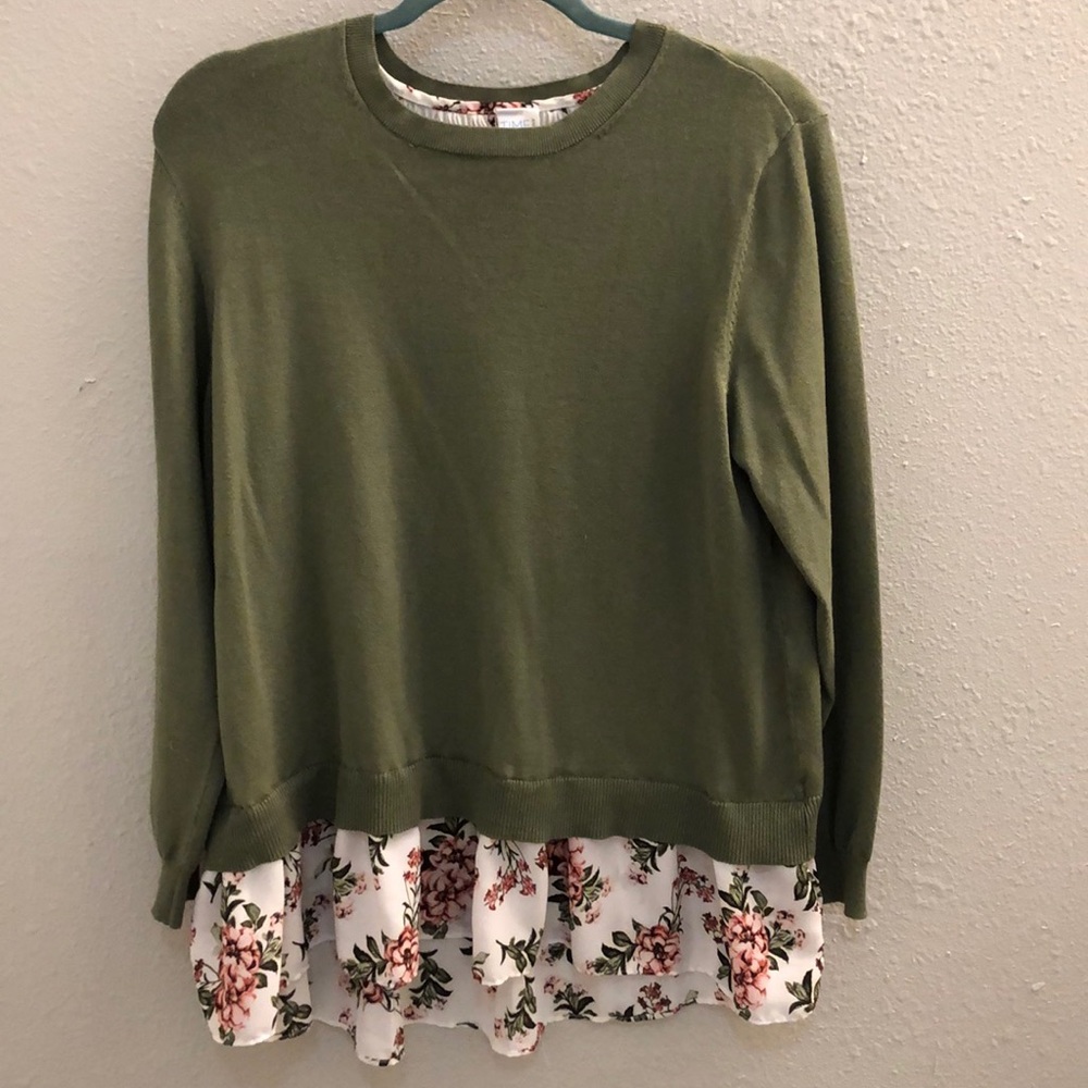 Layered Look Sweater/Blouse